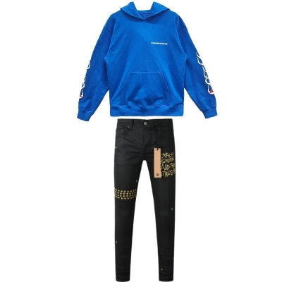 Chrome Hearts Matty Boy Space Hoodie Blue+Ksubi Jeans PK0611 01