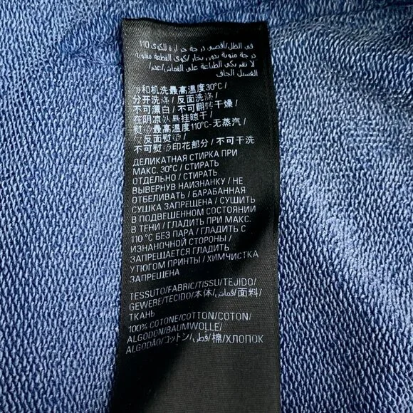 Balenciaga 2023 Graphic Print Hoodie Blue