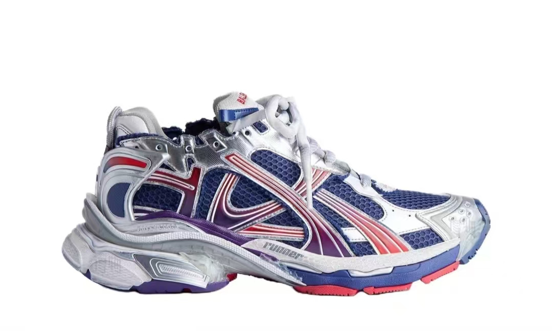 PK God Batch Balenciaga Runner Gradient Navy/red/grey