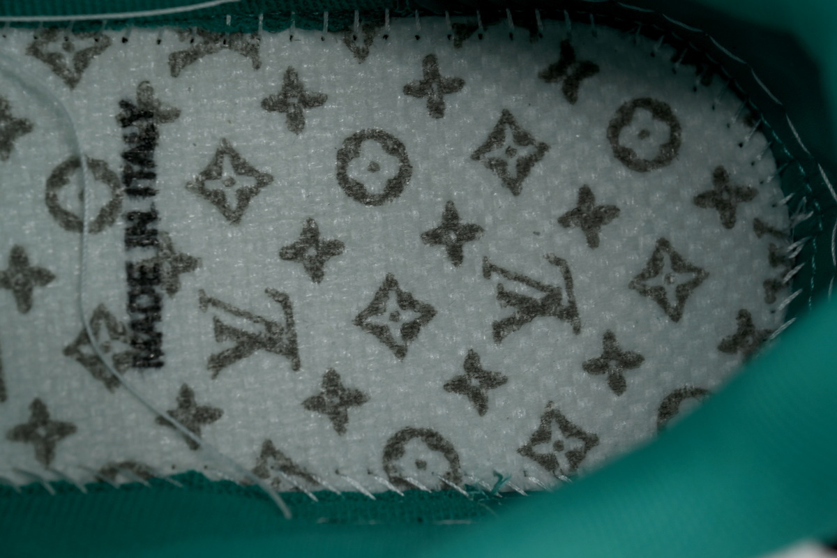 LOUIS VUITTON White and dark green