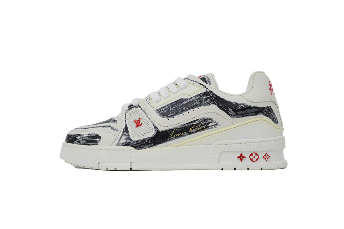 LOUIS VUITTON White/black/red