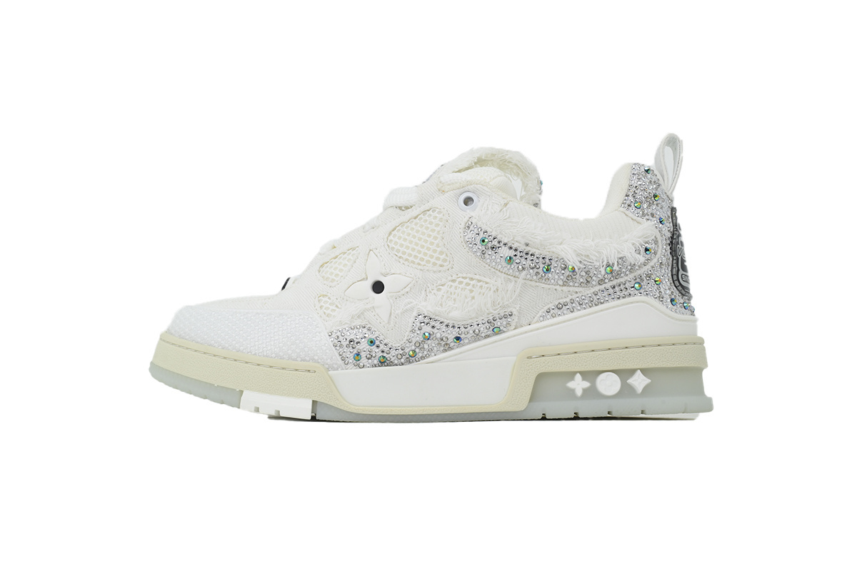  LOUIS VUITTON Silver White Diamond