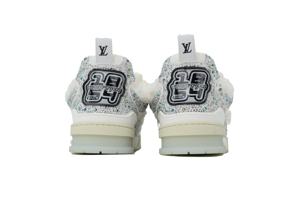  LOUIS VUITTON Silver White Diamond