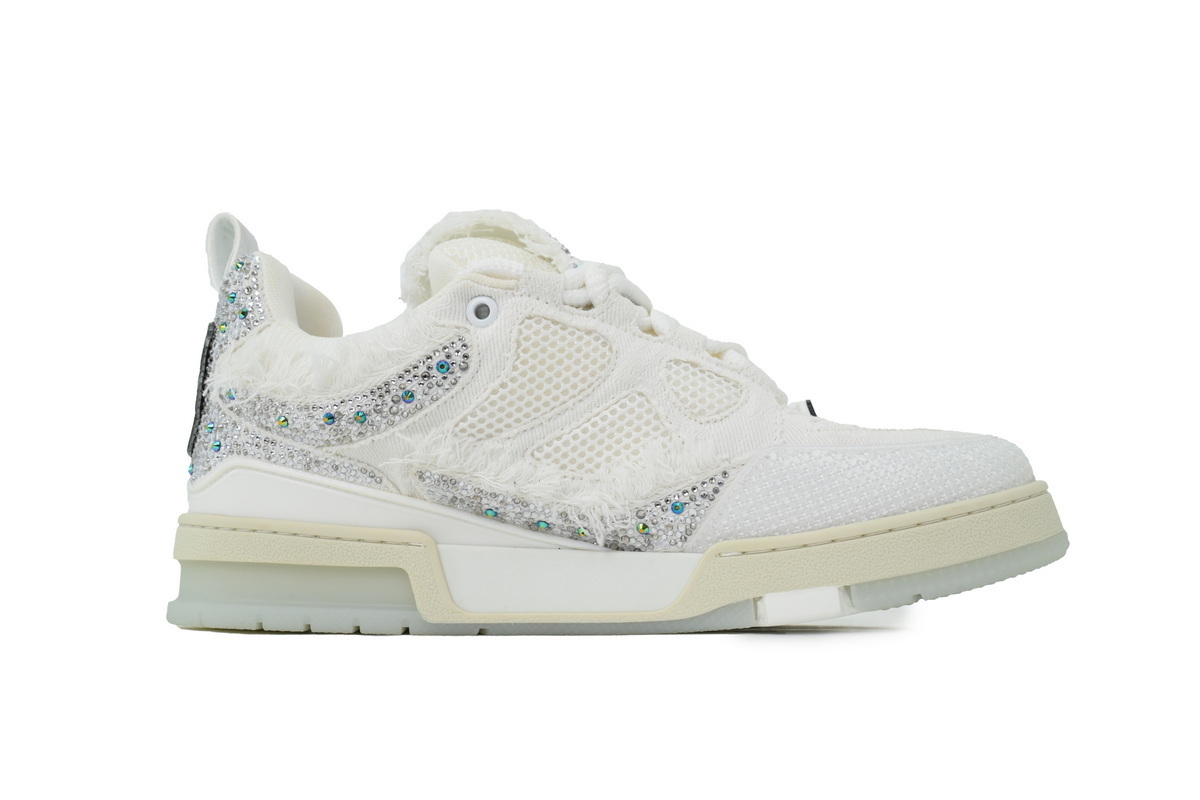  LOUIS VUITTON Silver White Diamond