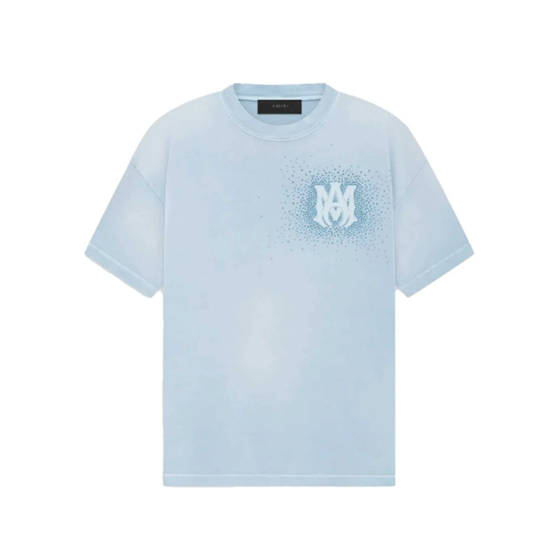 AMIRI Crystal Burst Tee Ashley Blue