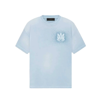 AMIRI Crystal Burst Tee Ashley Blue 01