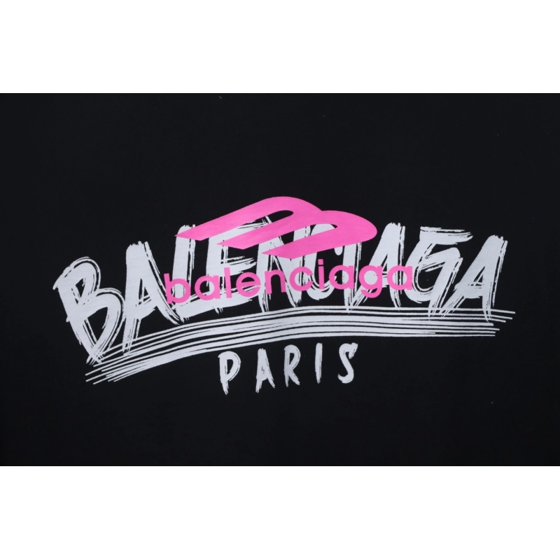 Balenciaga 3M Logo Print T-shirt Black