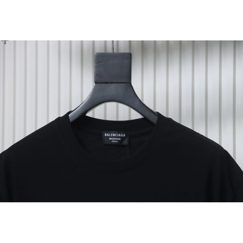 Balenciaga Night Scene Print T-shirt Black