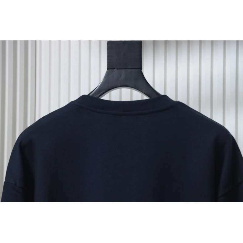 copy of Gucci Hand-painted Letter Crewneck Sweatshirt Washed Black