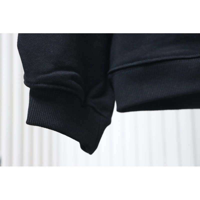 Gucci Cotton Black Hoodie with Blade Print