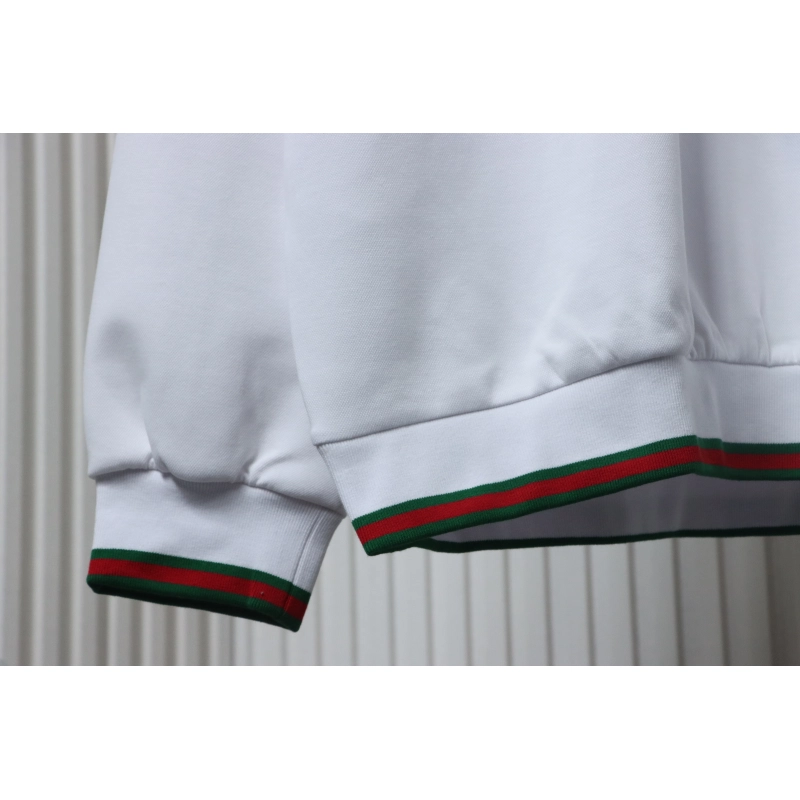 Gucci Cotton Piquet Sweatshirt With Web