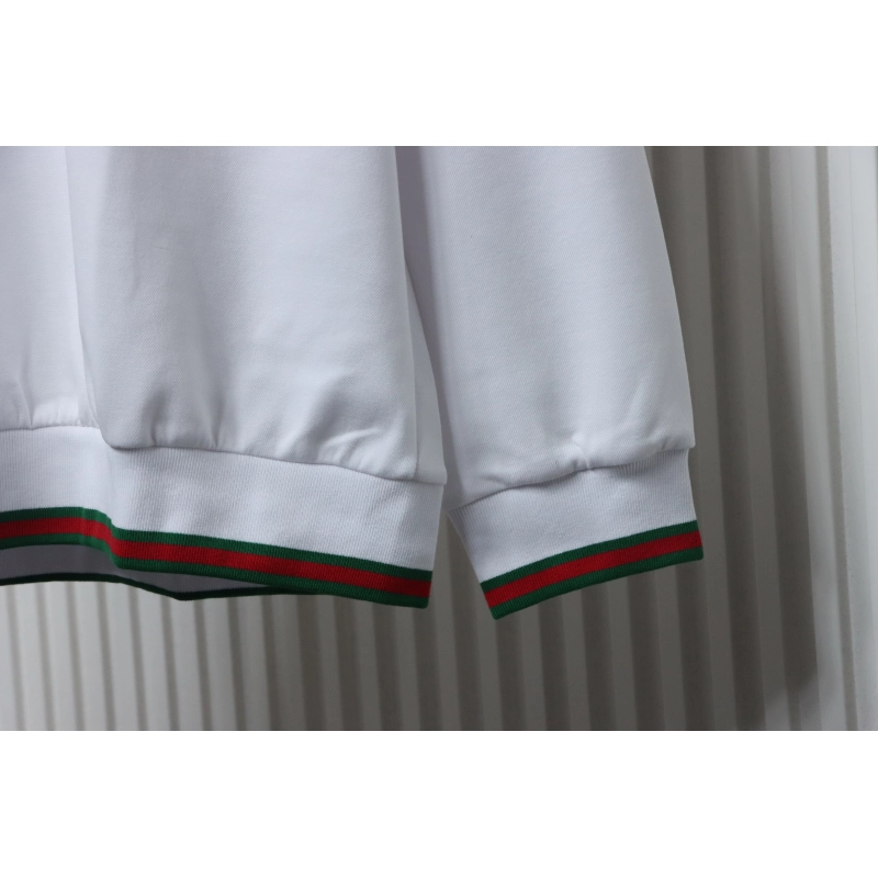 Gucci Cotton Piquet Sweatshirt With Web