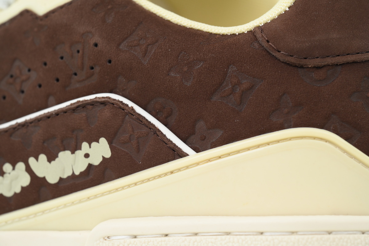 LOUIS VUITTON Brown embossed