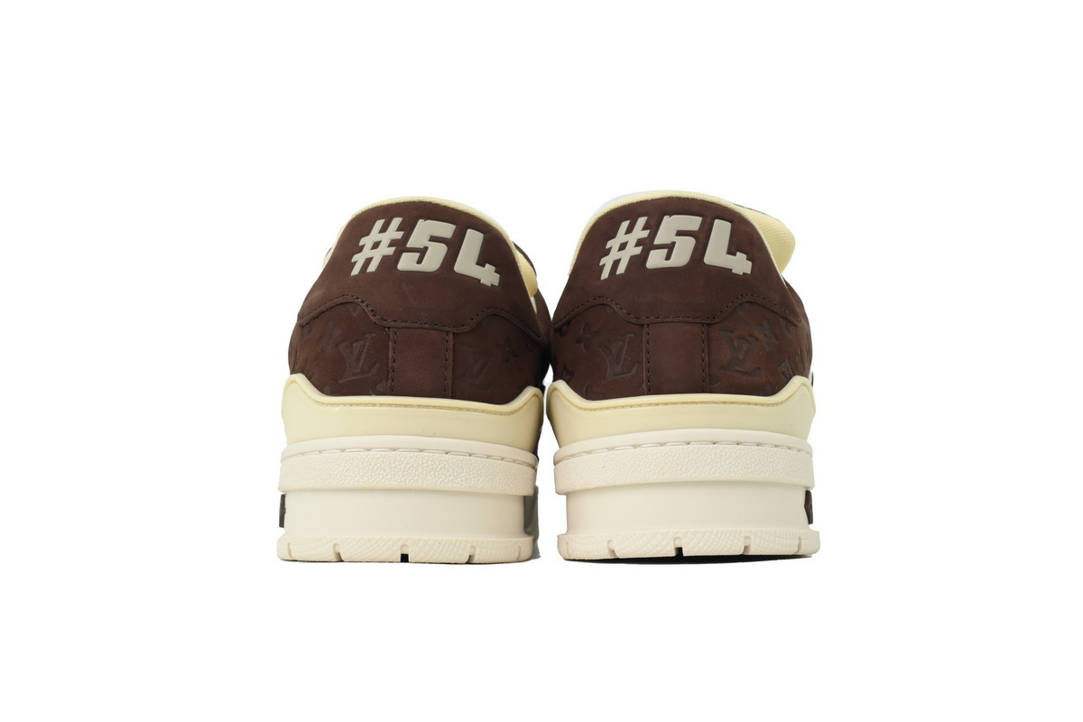 LOUIS VUITTON Brown embossed