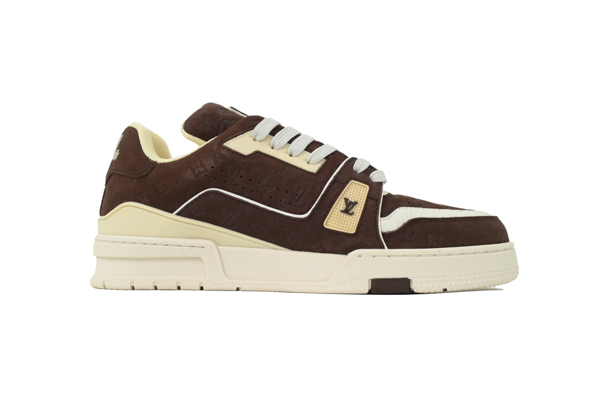 LOUIS VUITTON Brown embossed