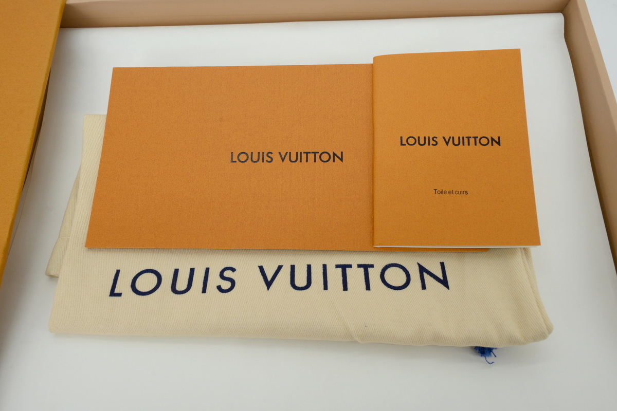 LOUIS VUITTON Brown embossed