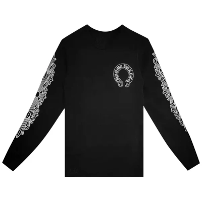 Chrome Hearts Horseshoe Thermal Waffle T-Shirt 'Black' 01
