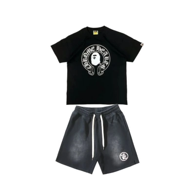 BAPE x Chrome Hearts Baby Milo T-shirt Black + Hellstar-705-0302 01
