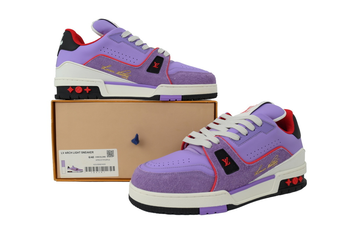 LOUIS VUITTON purplish red