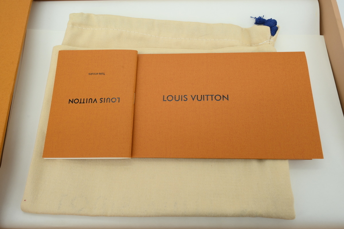 LOUIS VUITTON white and brown
