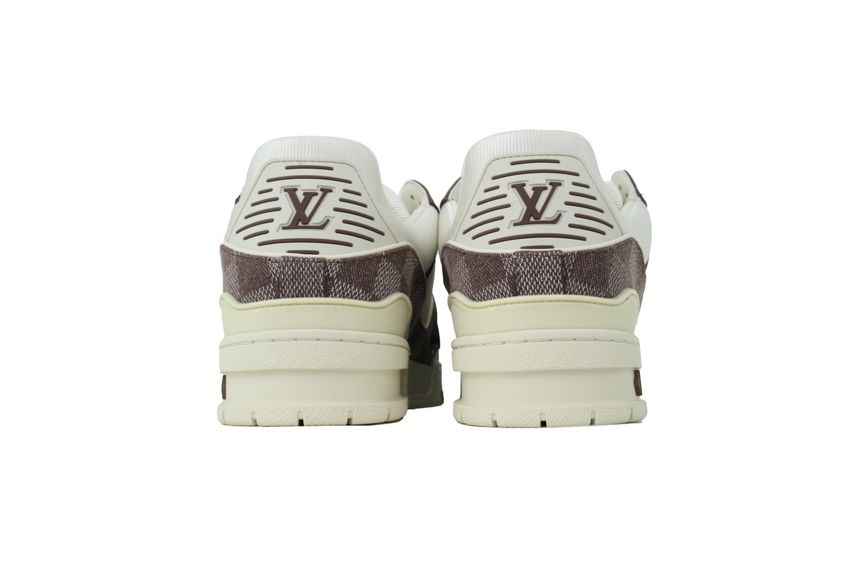 LOUIS VUITTON white and brown