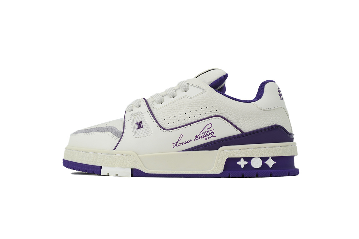 LOUIS VUITTON White and purple