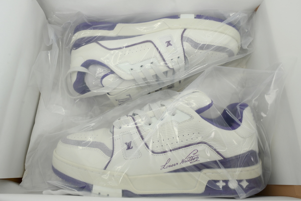 LOUIS VUITTON White and purple