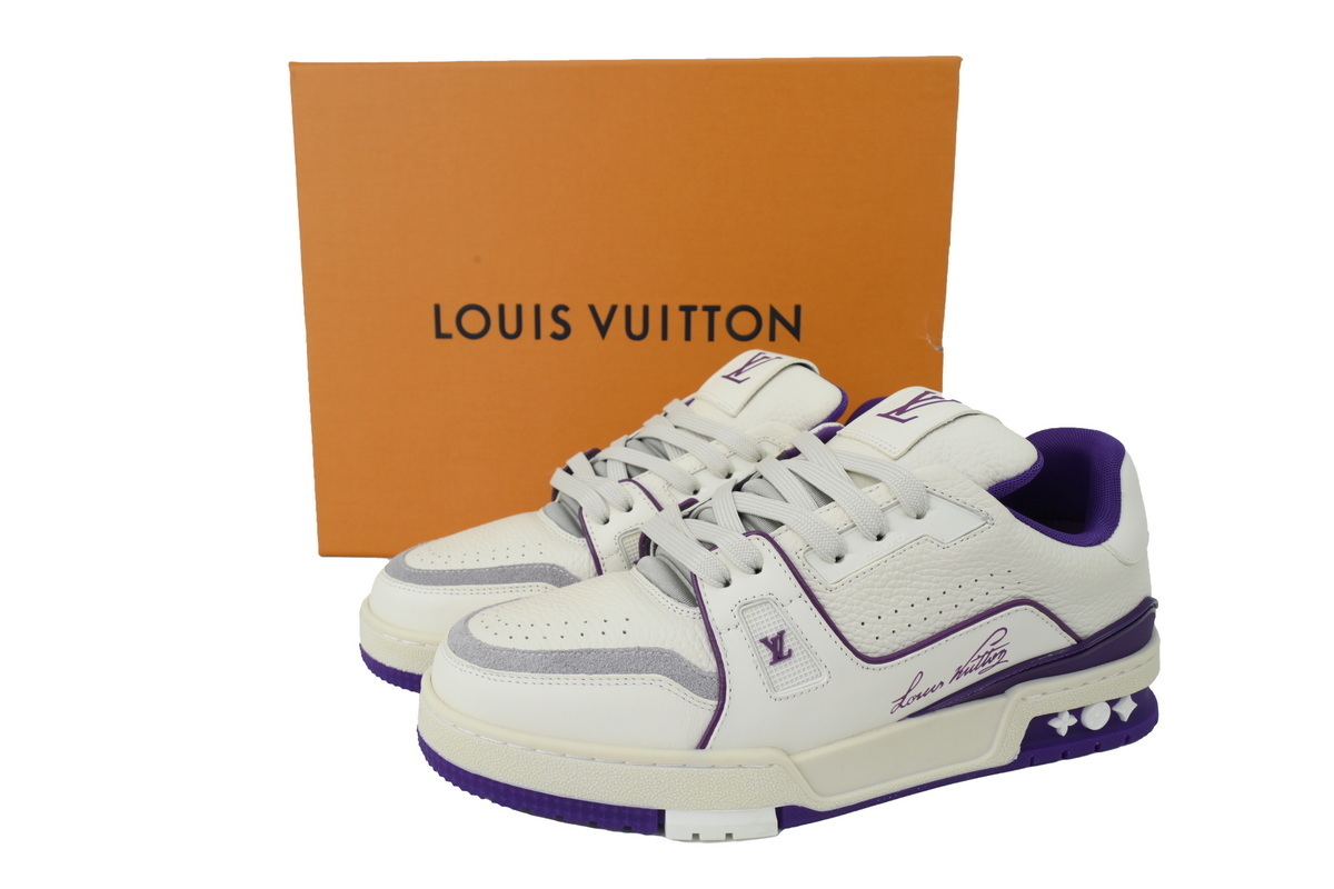 LOUIS VUITTON White and purple