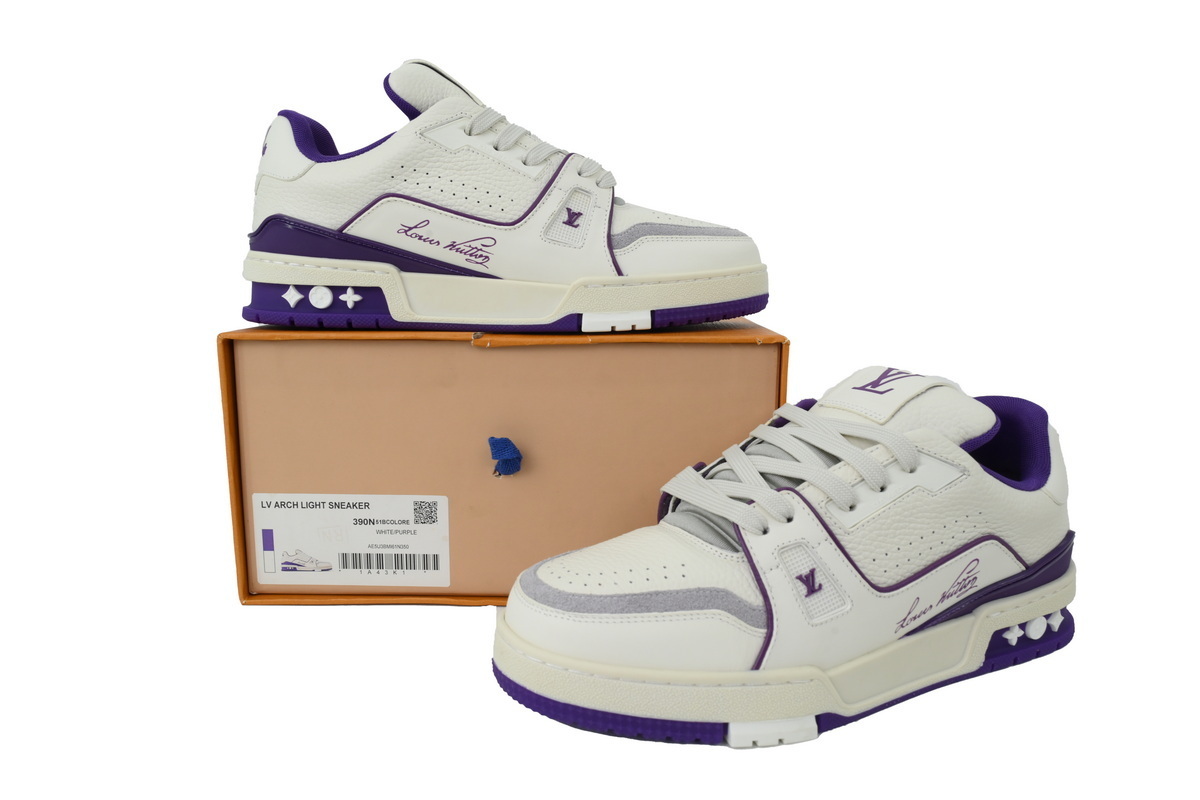 LOUIS VUITTON White and purple