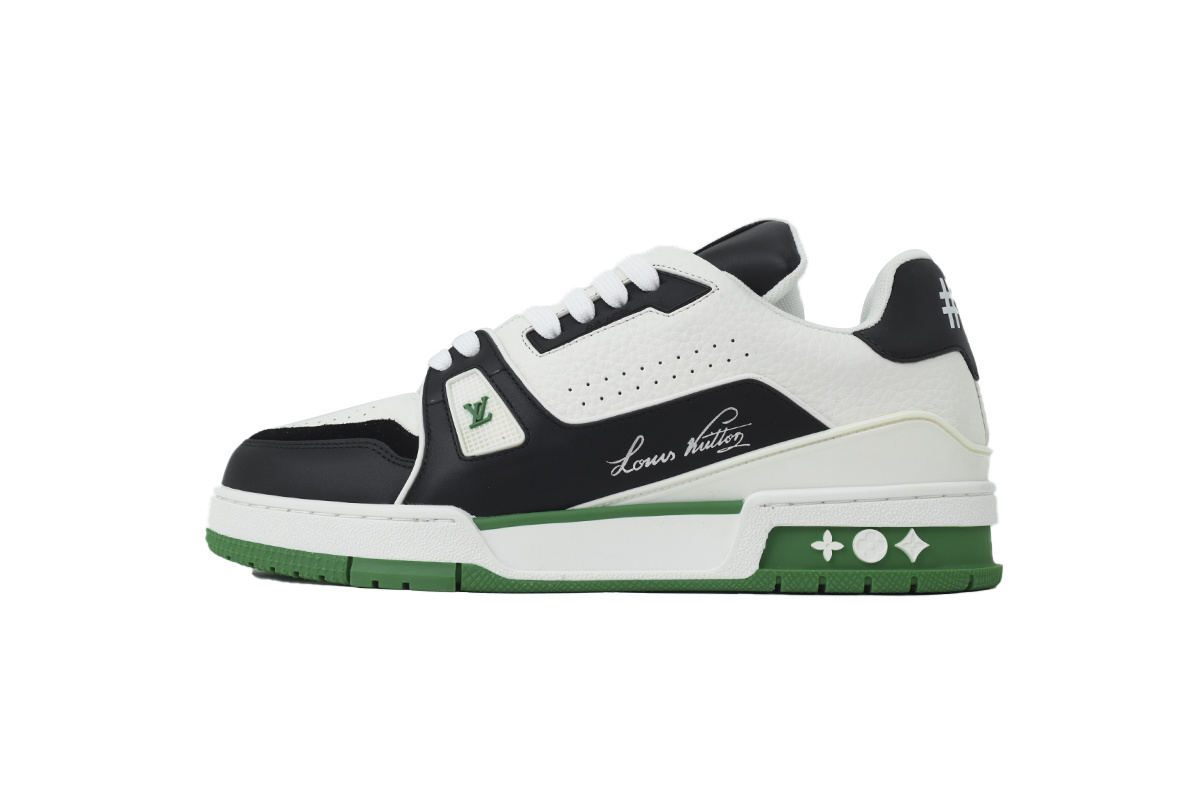 LOUIS VUITTON White/black/green