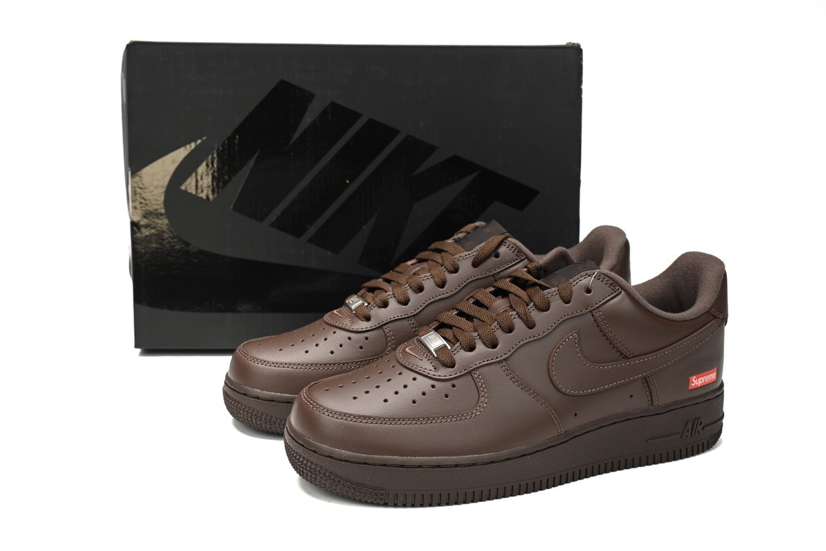Supreme x Nike Air Force 1 Low "Baroque Brown"  CU9225-200