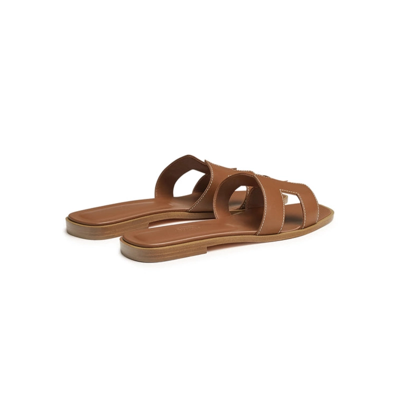 Hermes Oran Sandal Gold Box Calfskin Leather