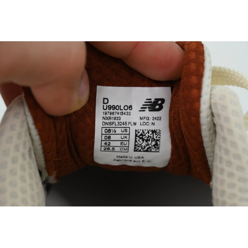 Loro Piana x New Balance 990v6 Made in USA 'Raw Cashew' U990LO6