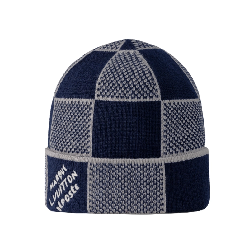 Louis Vuitton Damier Heritage Beanie Navy Blue M90842