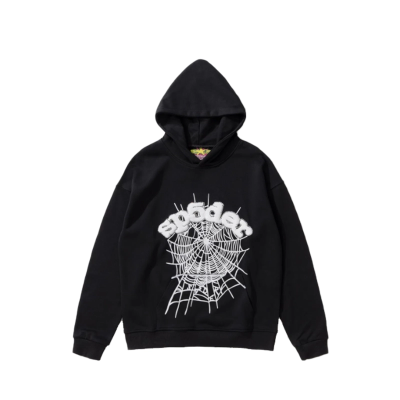 Sp5der Web Hoodie/Sweatpant Set Black