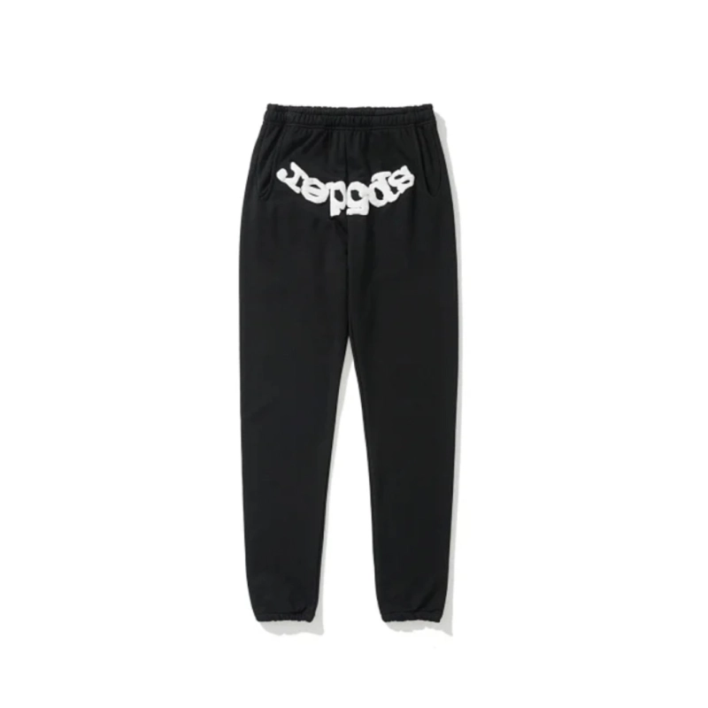 Sp5der Web Hoodie/Sweatpant Set Black