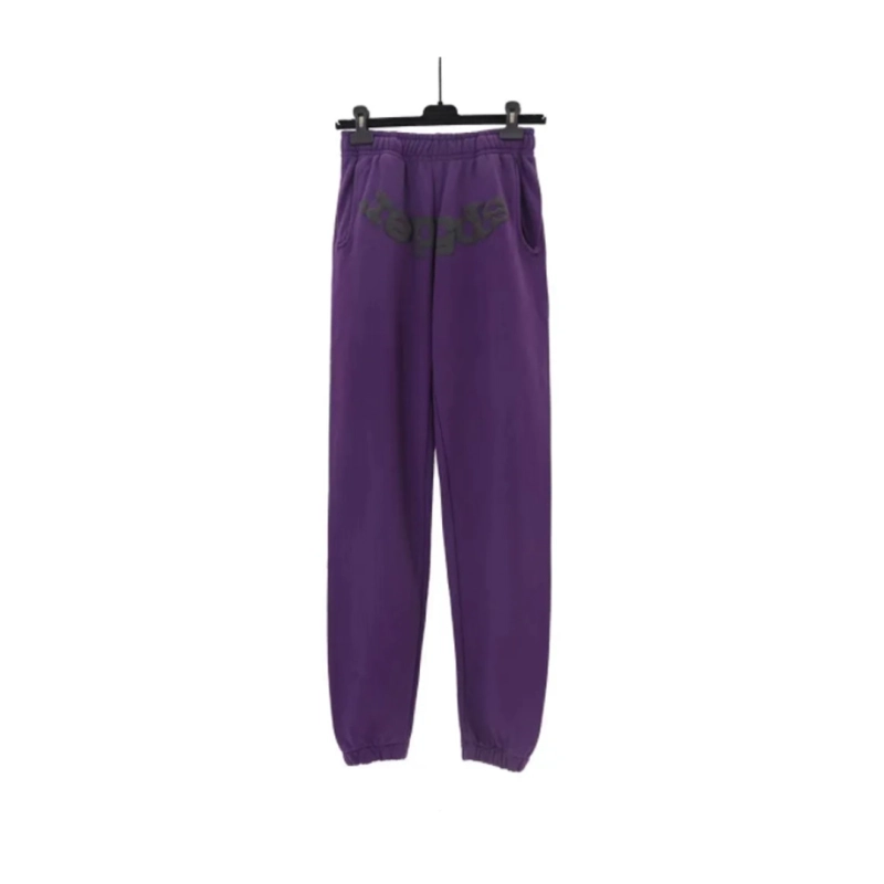 Sp5der Web Hoodie/Sweatpant Set Grape