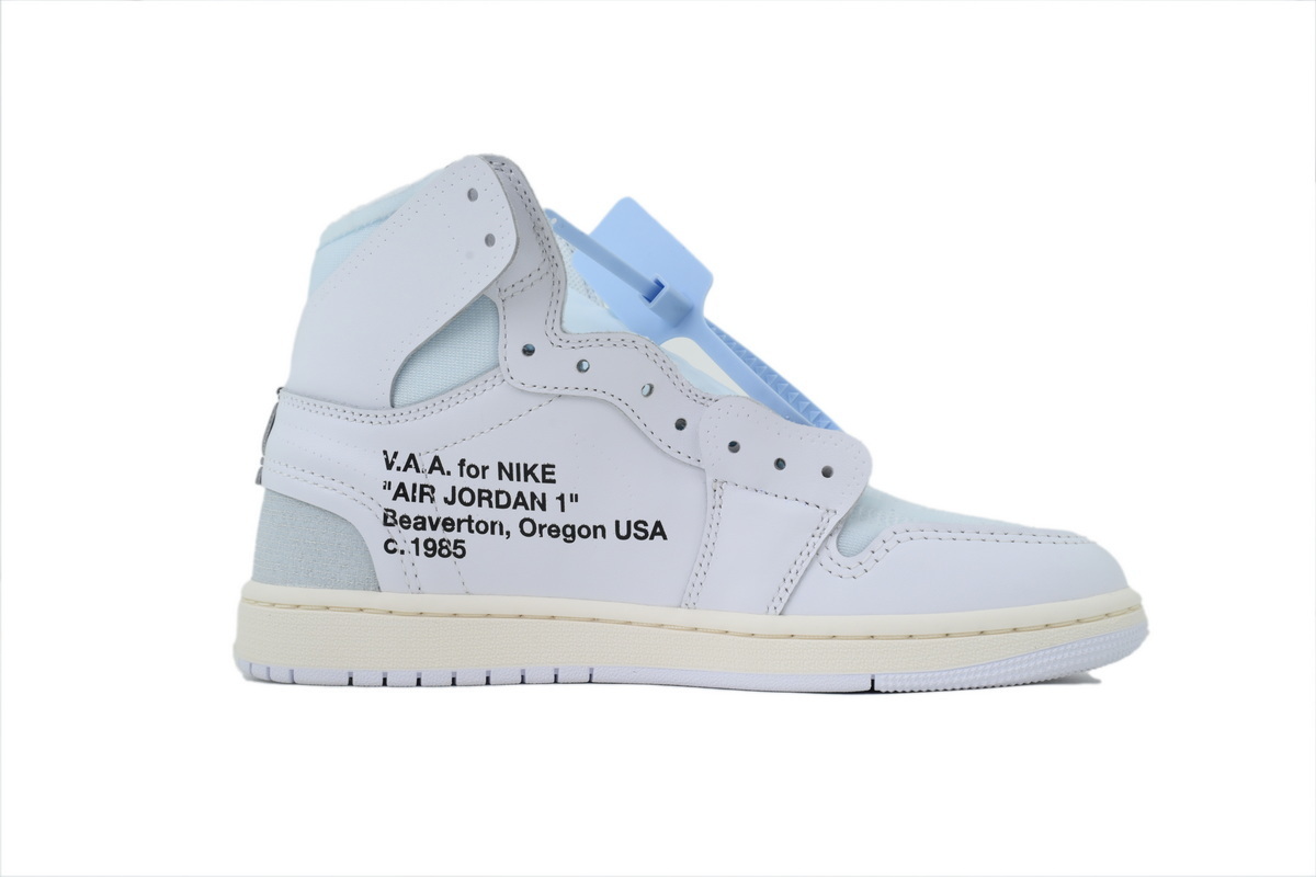 PK God Batch Off-White x Air Jordan 1 Retro High OG 'Alaska'  AA3834-100
