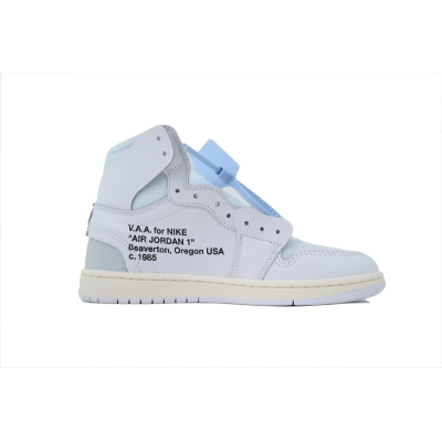 PK God Batch Off-White x Air Jordan 1 Retro High OG 'Alaska'  AA3834-100 02