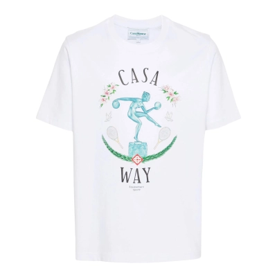 casablanca paris Statue En Marbre Short Sleeve T-Shirt 01