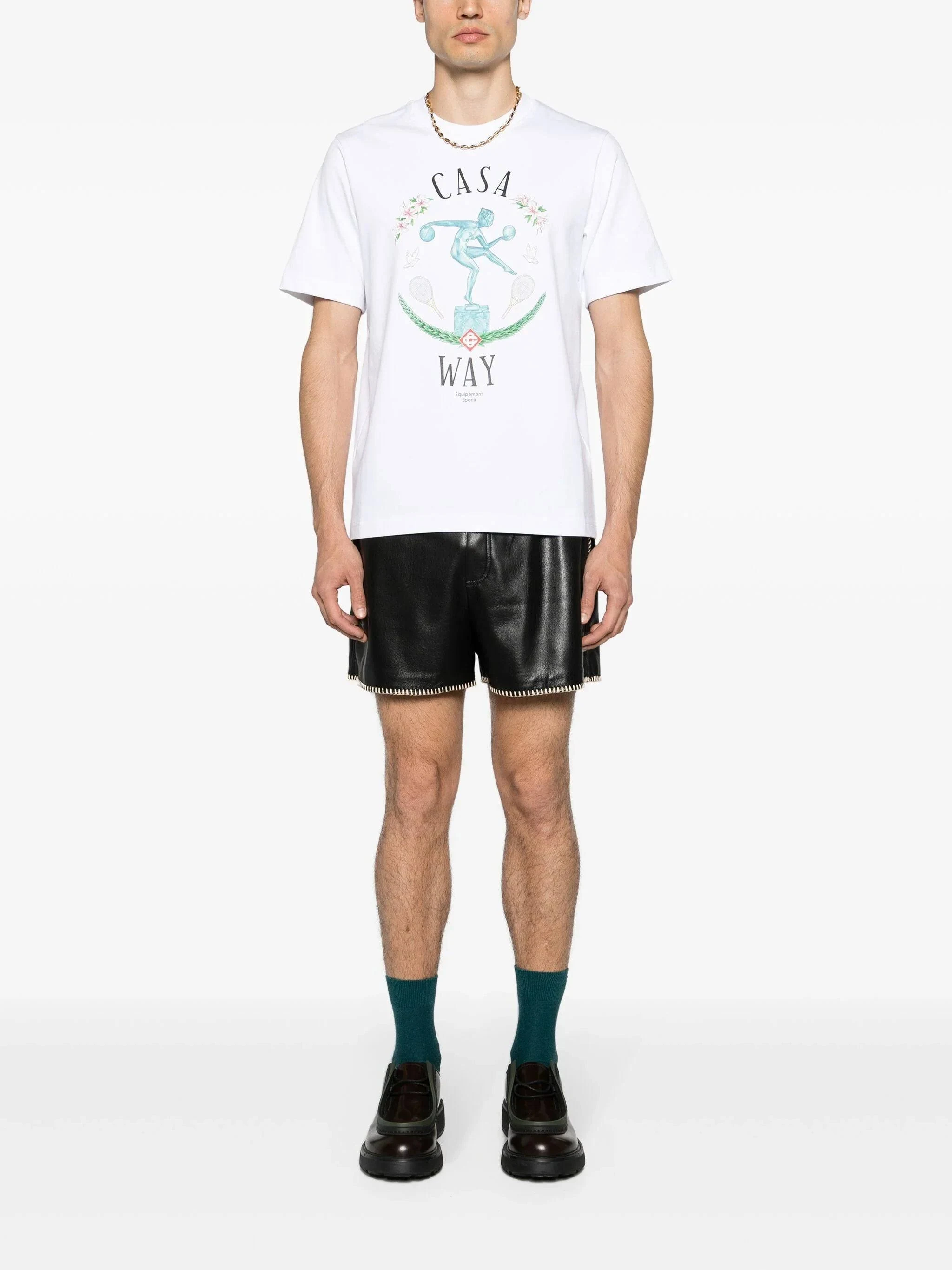 casablanca paris Statue En Marbre Short Sleeve T-Shirt