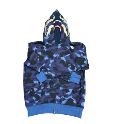 BAPE Camo Zip Hoodie Deep Blue 01