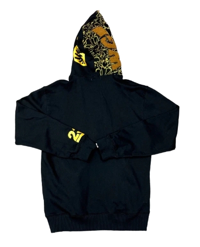 BAPE Zip Hoodie Black Gold