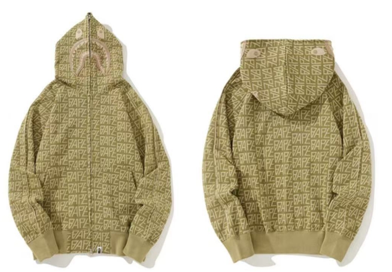 BAPE Zip Hoodie Yellow