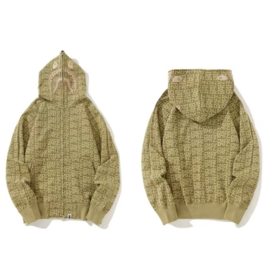 BAPE Zip Hoodie Yellow 01