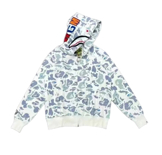 BAPE Zip Hoodie Starry Blank