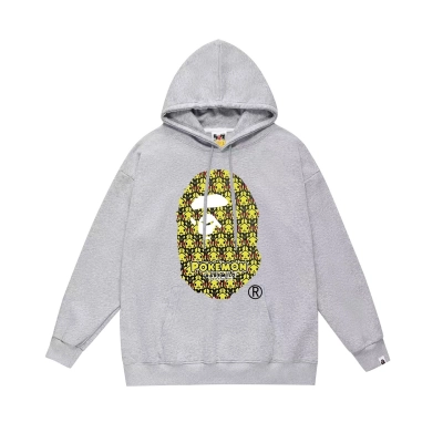 BAPE Hoodie Pikachu Gray/White/Black 01
