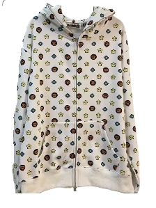 BAPE Zip Hoodie  White