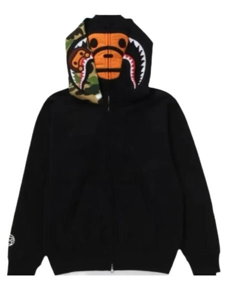 BAPE Zip Hoodie Blue/Black/Pink