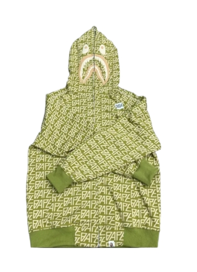 BAPE Zip Hoodie Light Green